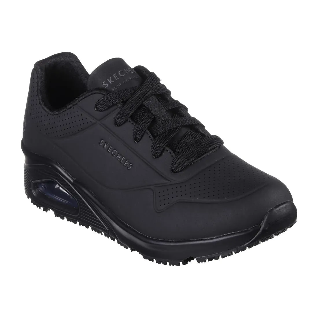 BA004-6 Skechers Work Womens Uno Slip Resistant Trainers Black 39