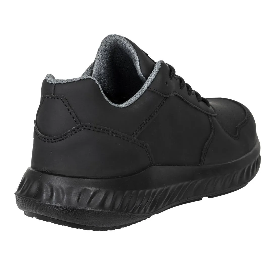 BA063-45 Slipbuster Recycled Microfibre Trainers Matte Black 45