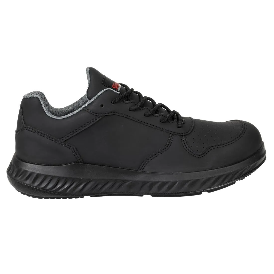 BA063-45 Slipbuster Recycled Microfibre Trainers Matte Black 45