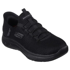 BA066-39 Skechers Womens Summit SR Sip Ons Black Size 39