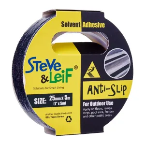 Black Outdoor Anti-Slip Tape (25Mm X 5M)