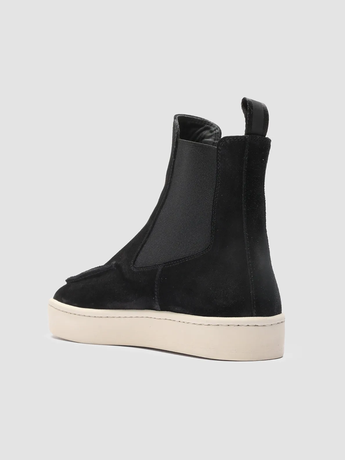 BUG 107 - Black Suede High-Top Sneakers