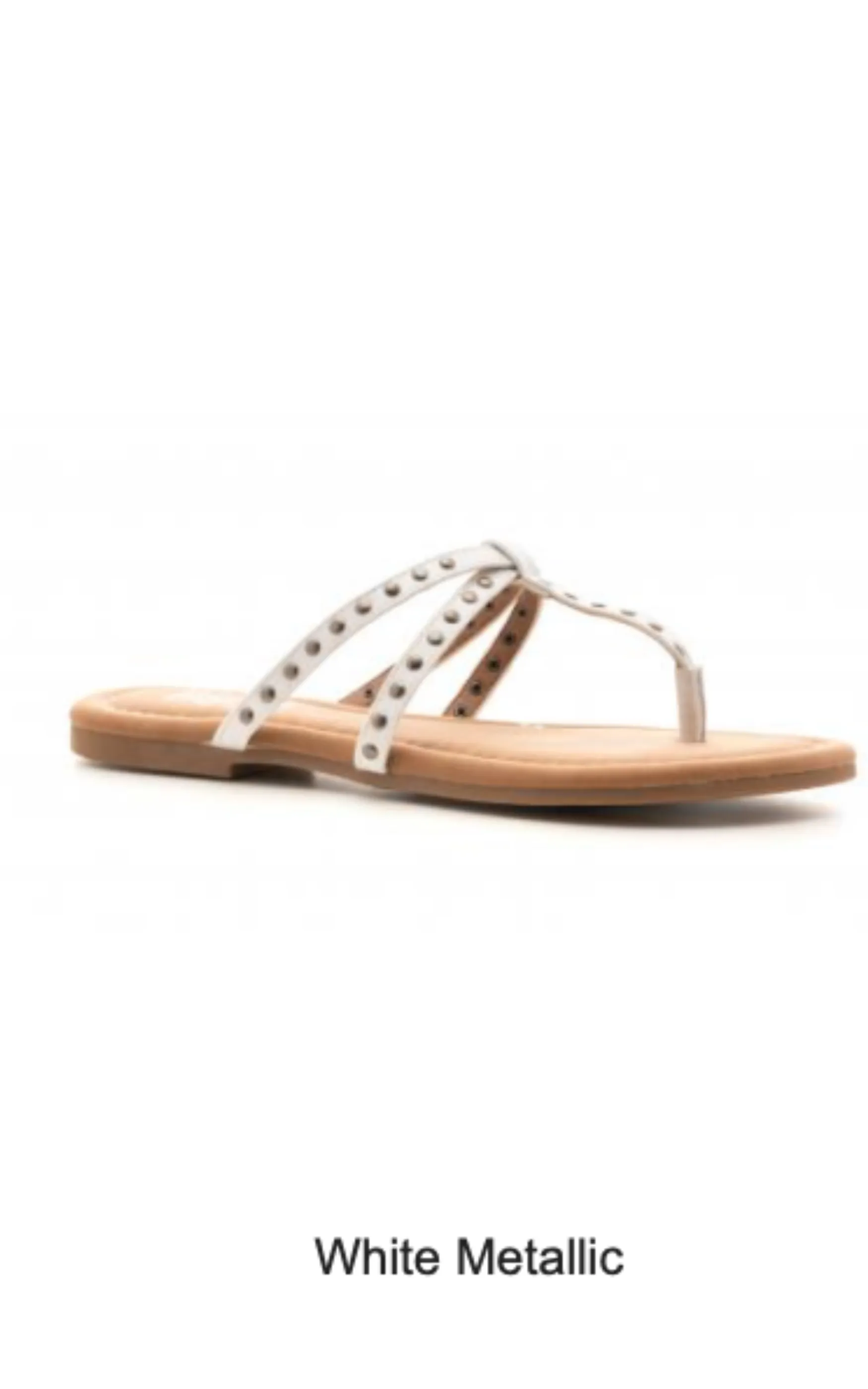 CORKYS Swimsuit Sandals - White Metallic | FINAL SALE