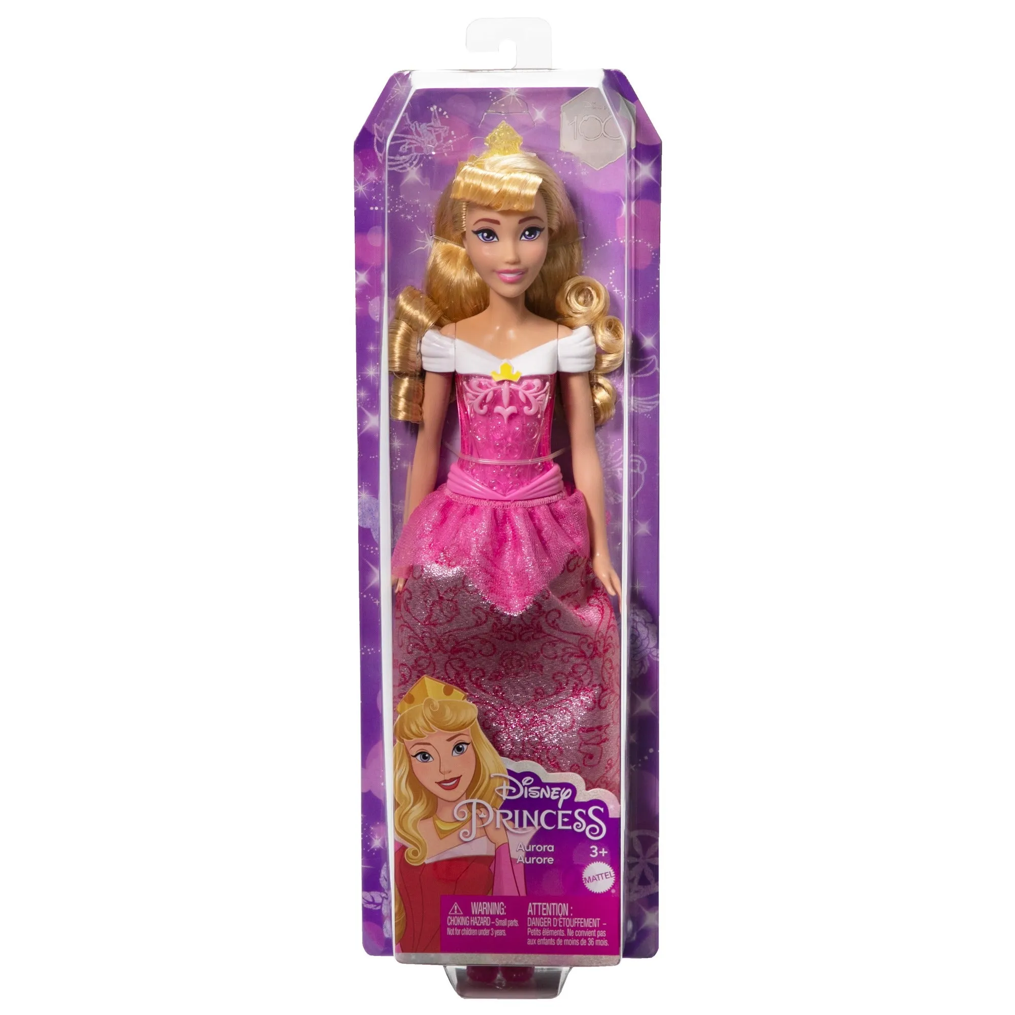 Disney Princess Aurora Posable Fashion Doll with Sparkling Clothing and Accessories for Kids Ages 3 