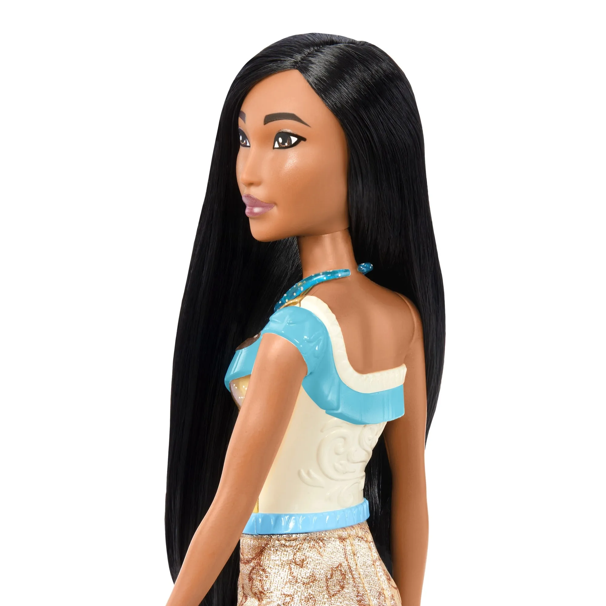 Disney Princess Pocahontas Posable Fashion Doll with Sparkling Clothing and Accessories for Kids Ages 3 