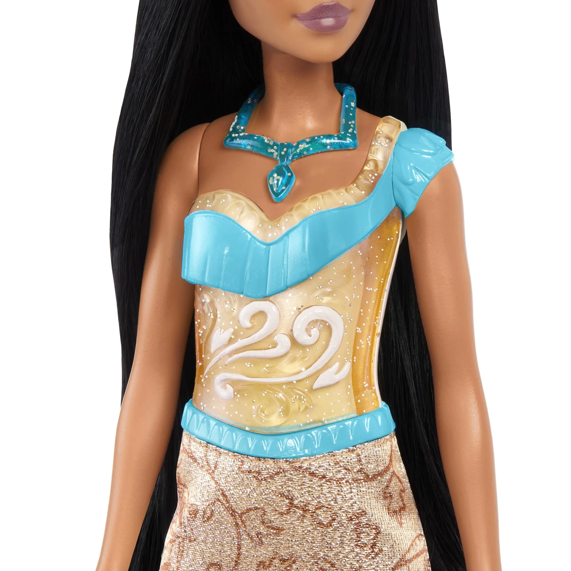 Disney Princess Pocahontas Posable Fashion Doll with Sparkling Clothing and Accessories for Kids Ages 3 