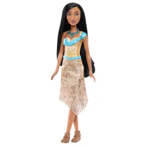 Disney Princess Pocahontas Posable Fashion Doll with Sparkling Clothing and Accessories for Kids Ages 3 