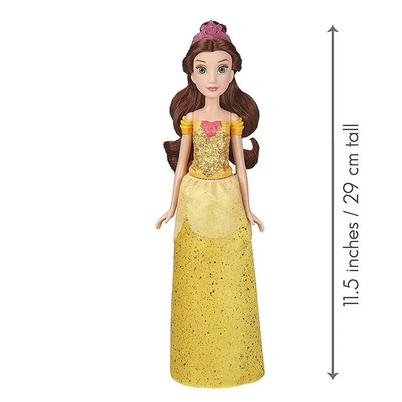 Disney Royal Shimmer Belle Fashion Doll with Skirt That Sparkles, Tiara, and Shoes