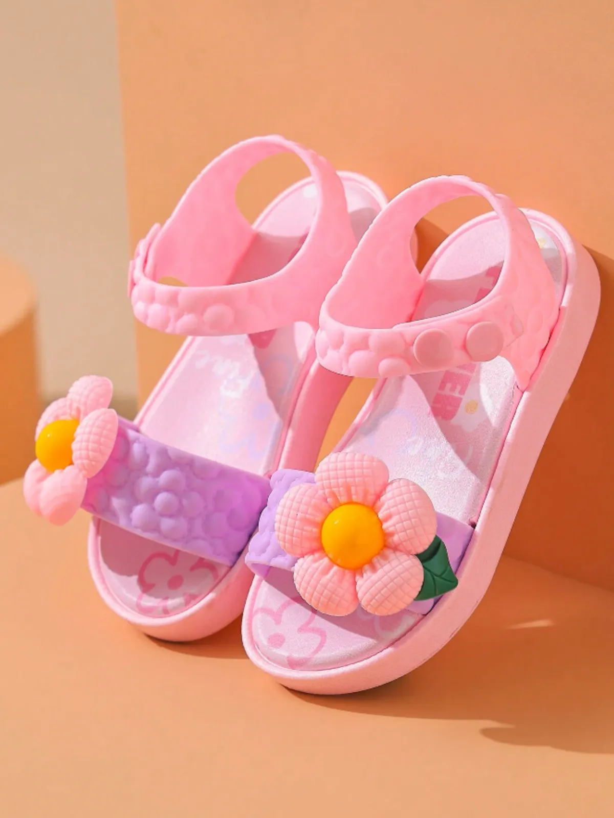 Girls Sunshine Blossom Jelly Sandals By Liv and Mia