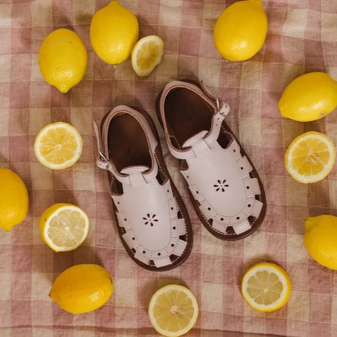 Lavender Flora {Children's Leather Sandals}