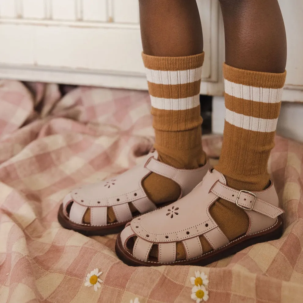 Lavender Flora {Children's Leather Sandals}