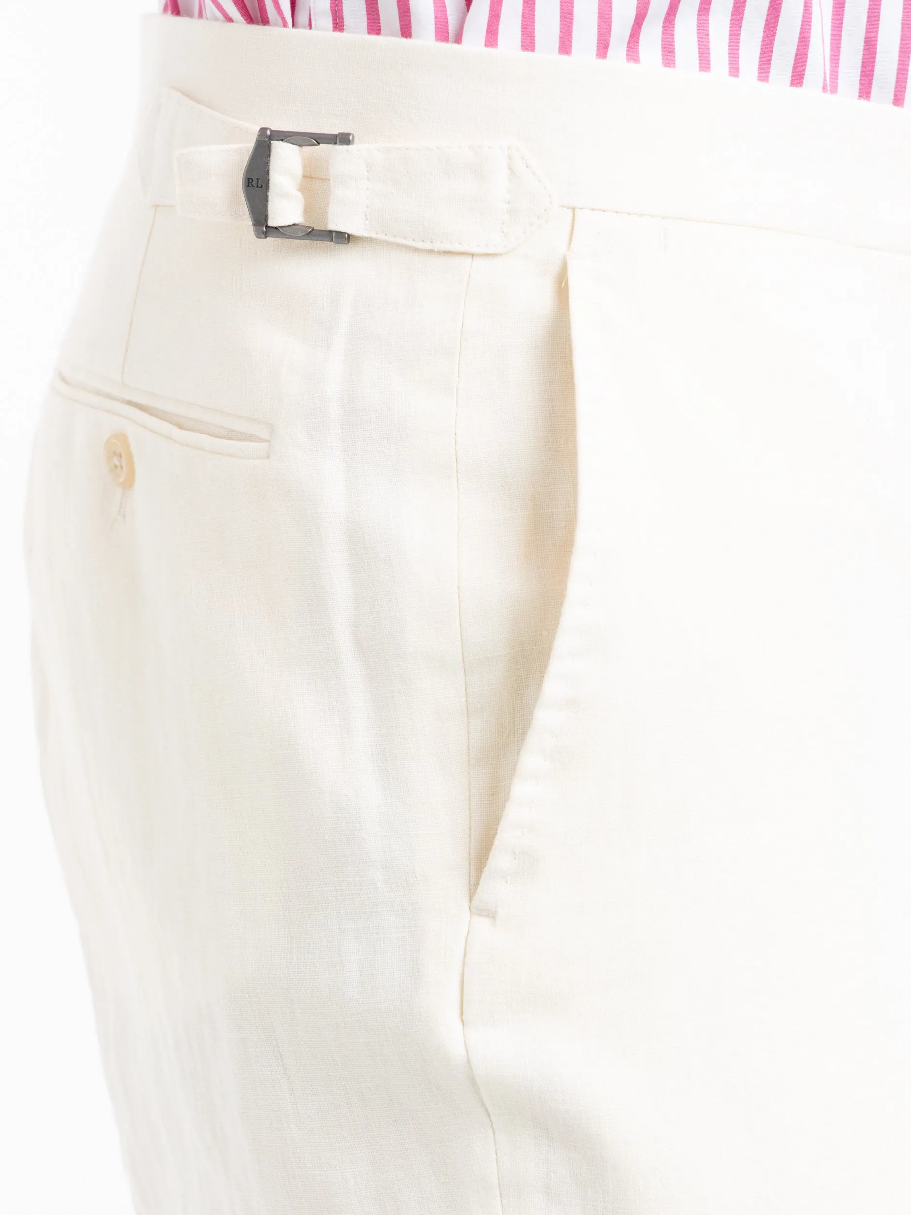 Light Cream Linen Trousers