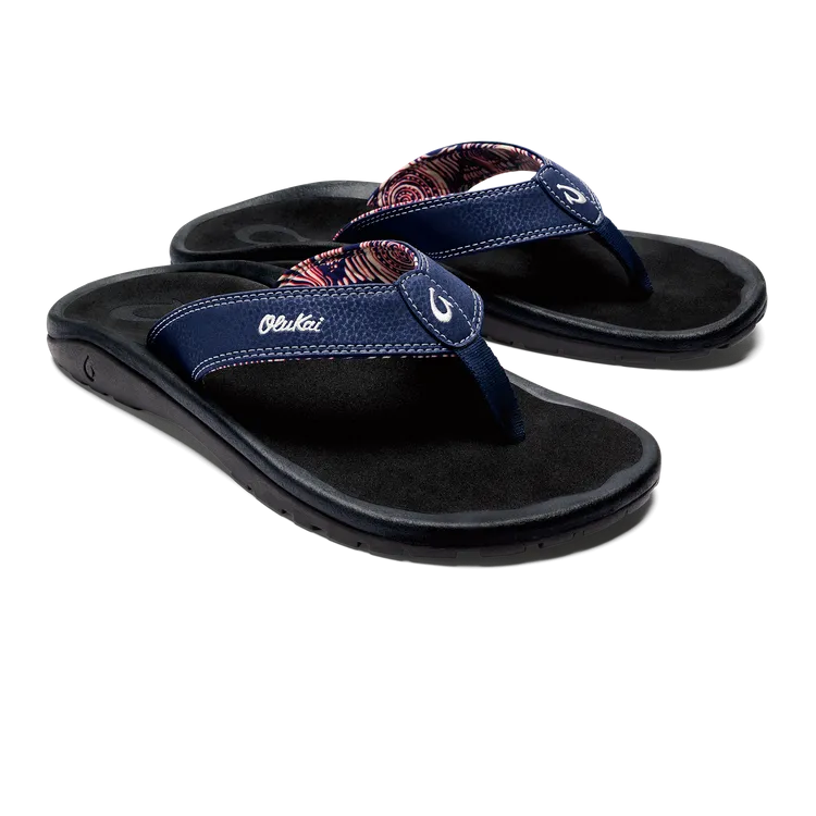 Olukai Ohana Sandal-Navy/Onyx