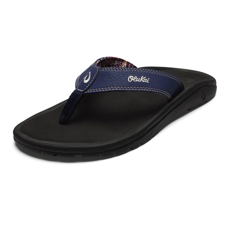 Olukai Ohana Sandal-Navy/Onyx