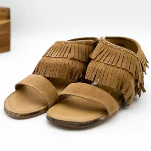 Online Exclusive | Fringe Star Sandal in Tan