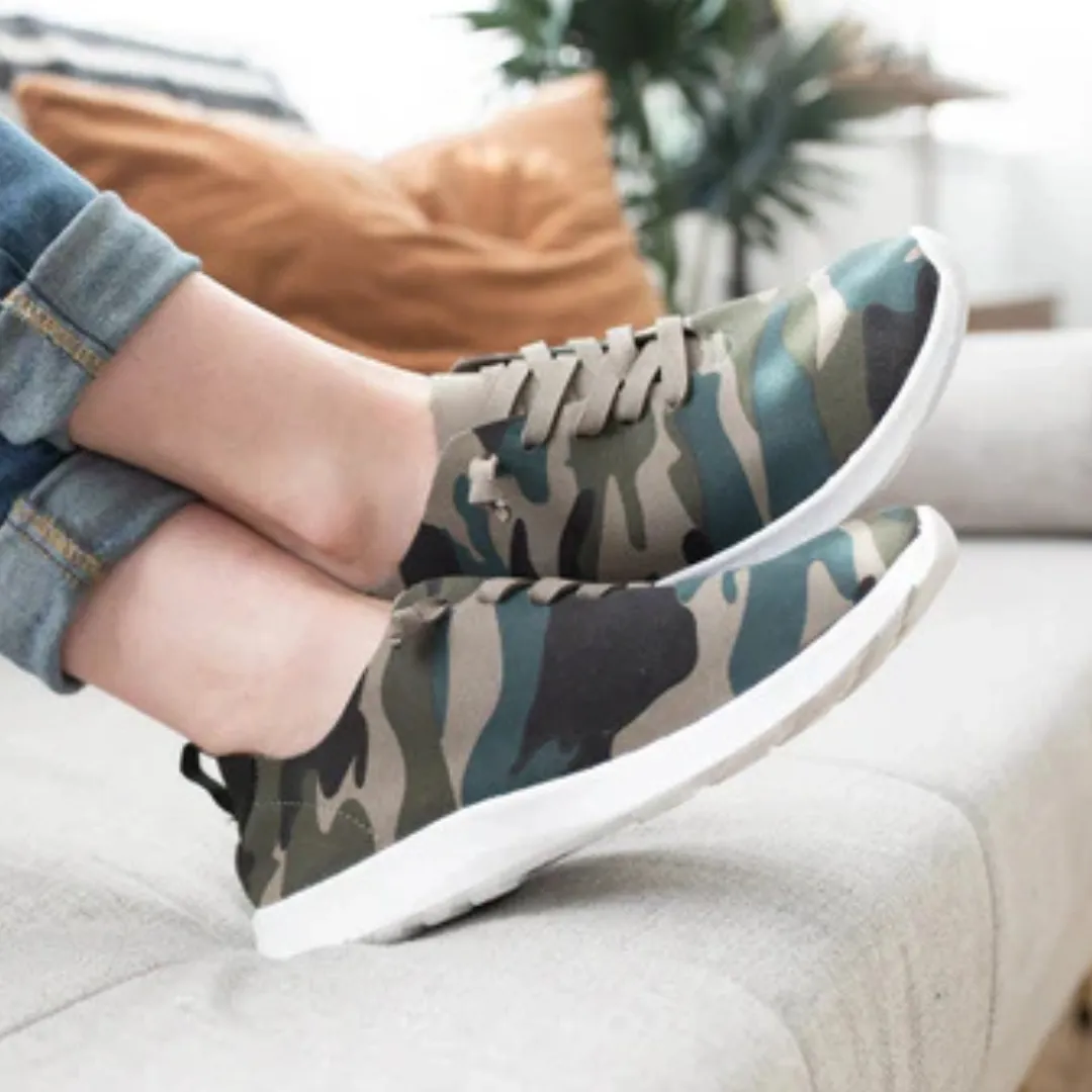 Online Exclusive | Mayo Faux Lace Sneakers in Camo