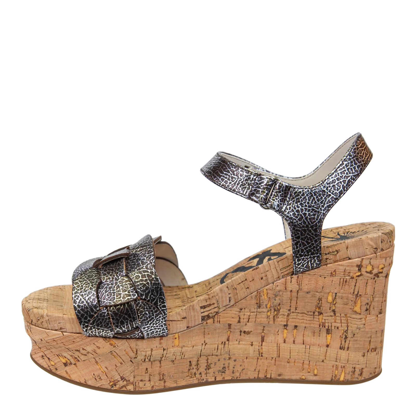 OTBT - CHARLESTON in SILVER Wedge Sandals