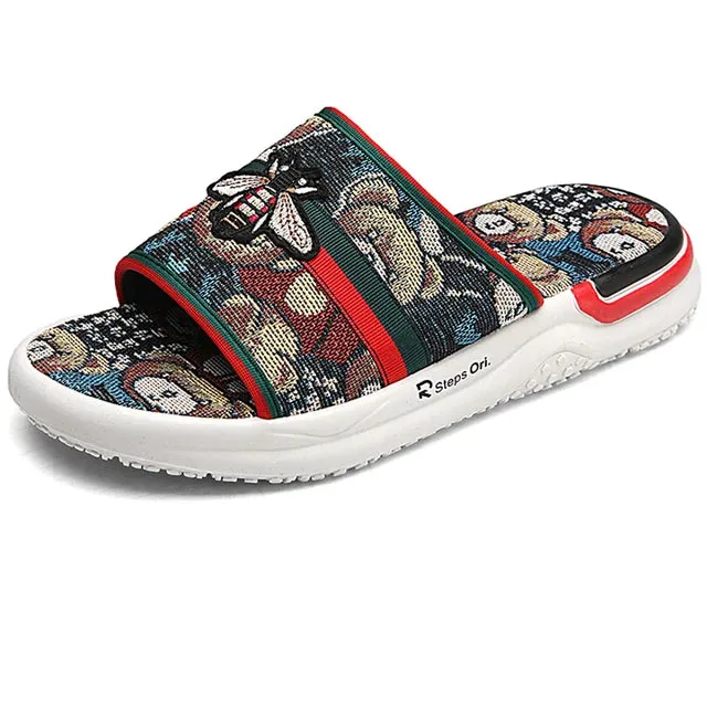 Outdoor Cartoon Pattern Slides Sandals