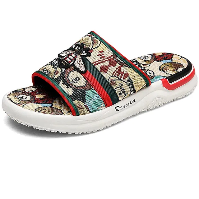 Outdoor Cartoon Pattern Slides Sandals