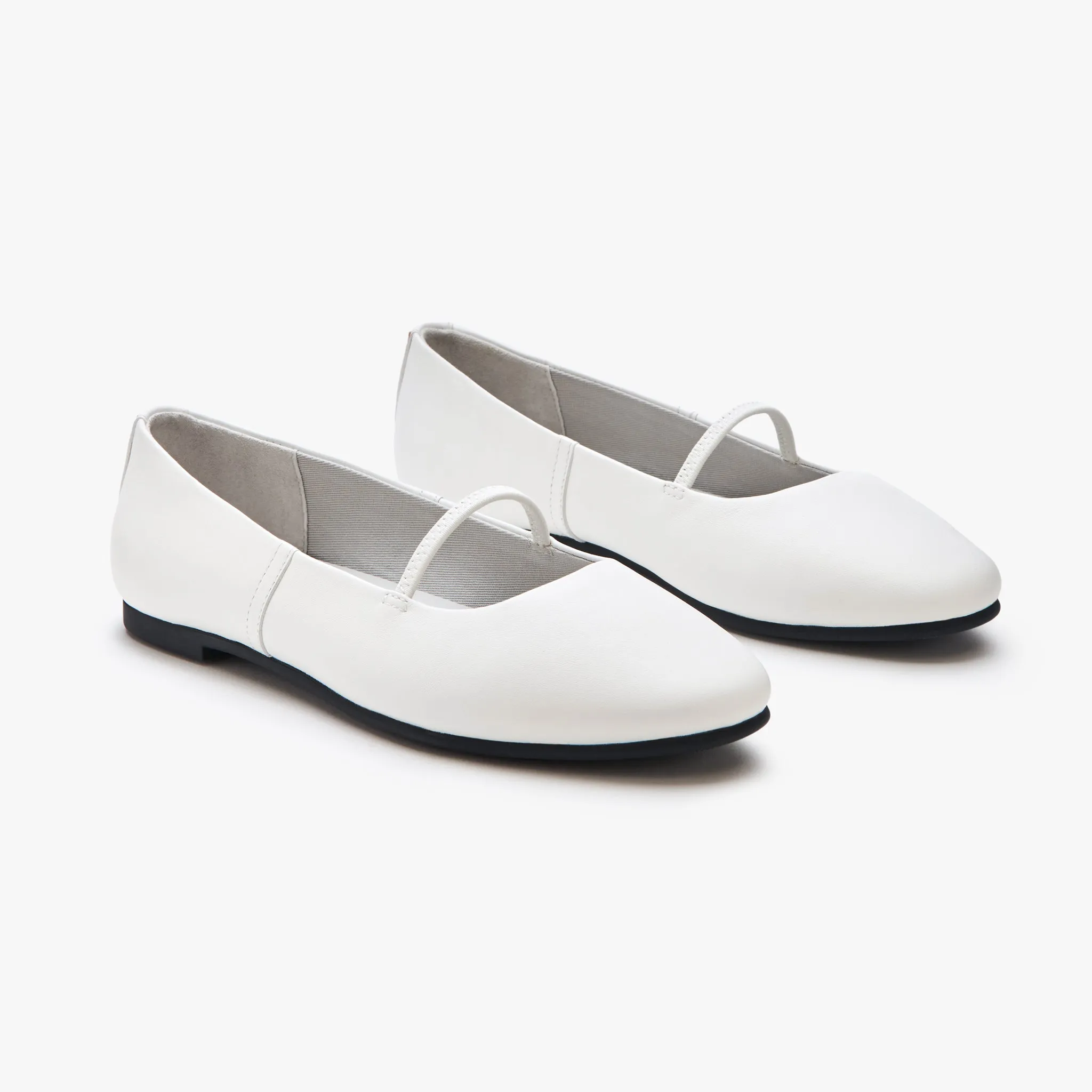 Travel Flats - White