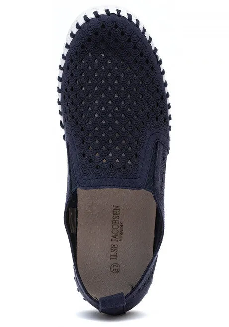 Tulip 140 - The Perforated Slip-On with Gore in Dark Indigo